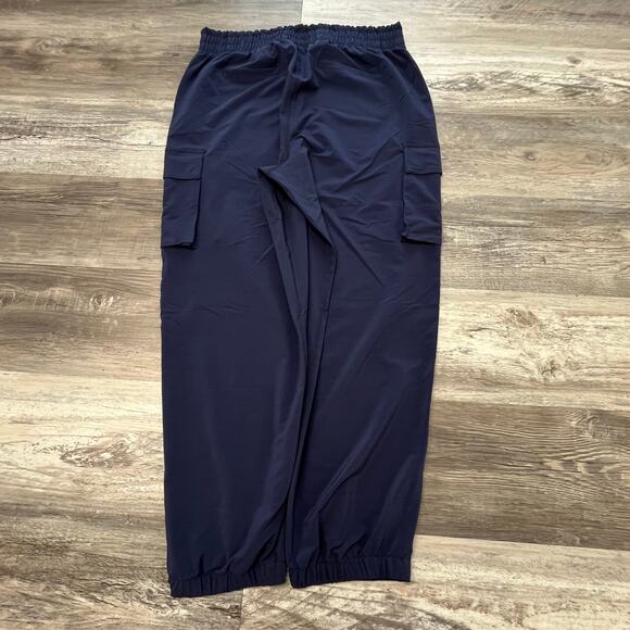 Fabletics Navy Blue Womens XL Lightweight Tapered Track Cargo Jogger Pants - Picture 2 of 9